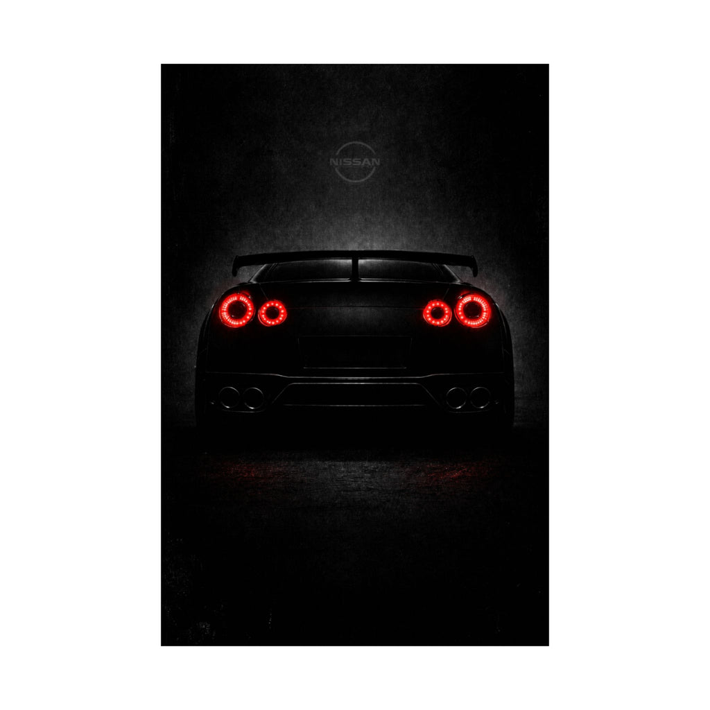 Nissan R35 GT-R Matte Vertical Poster — Brutalis Design