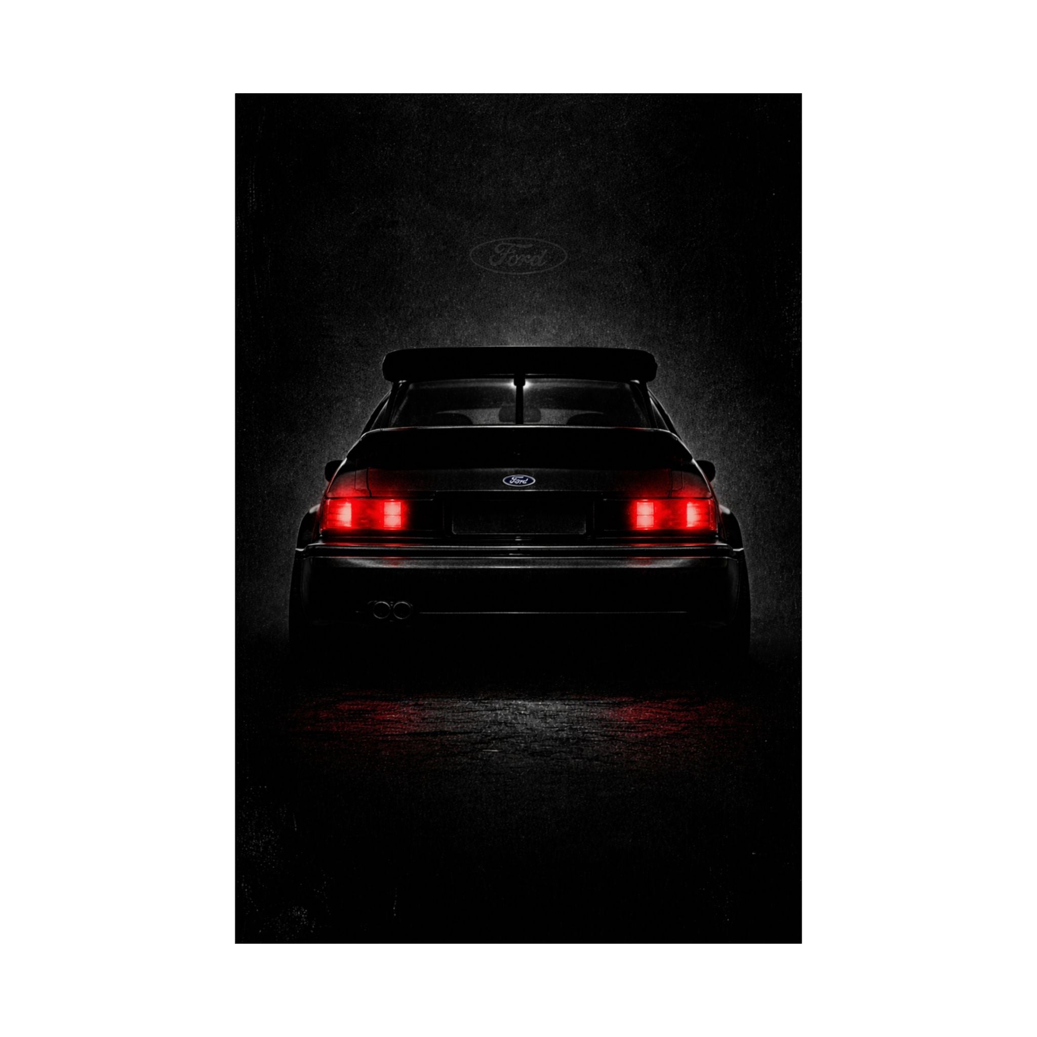Brutalist Ford Escort Cosworth Matte Vertical Poster