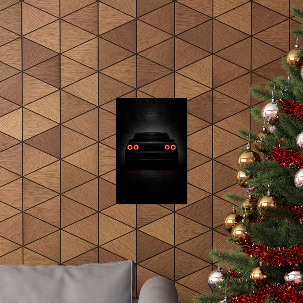 Brutalist Nissan R31 Matte Vertical Poster