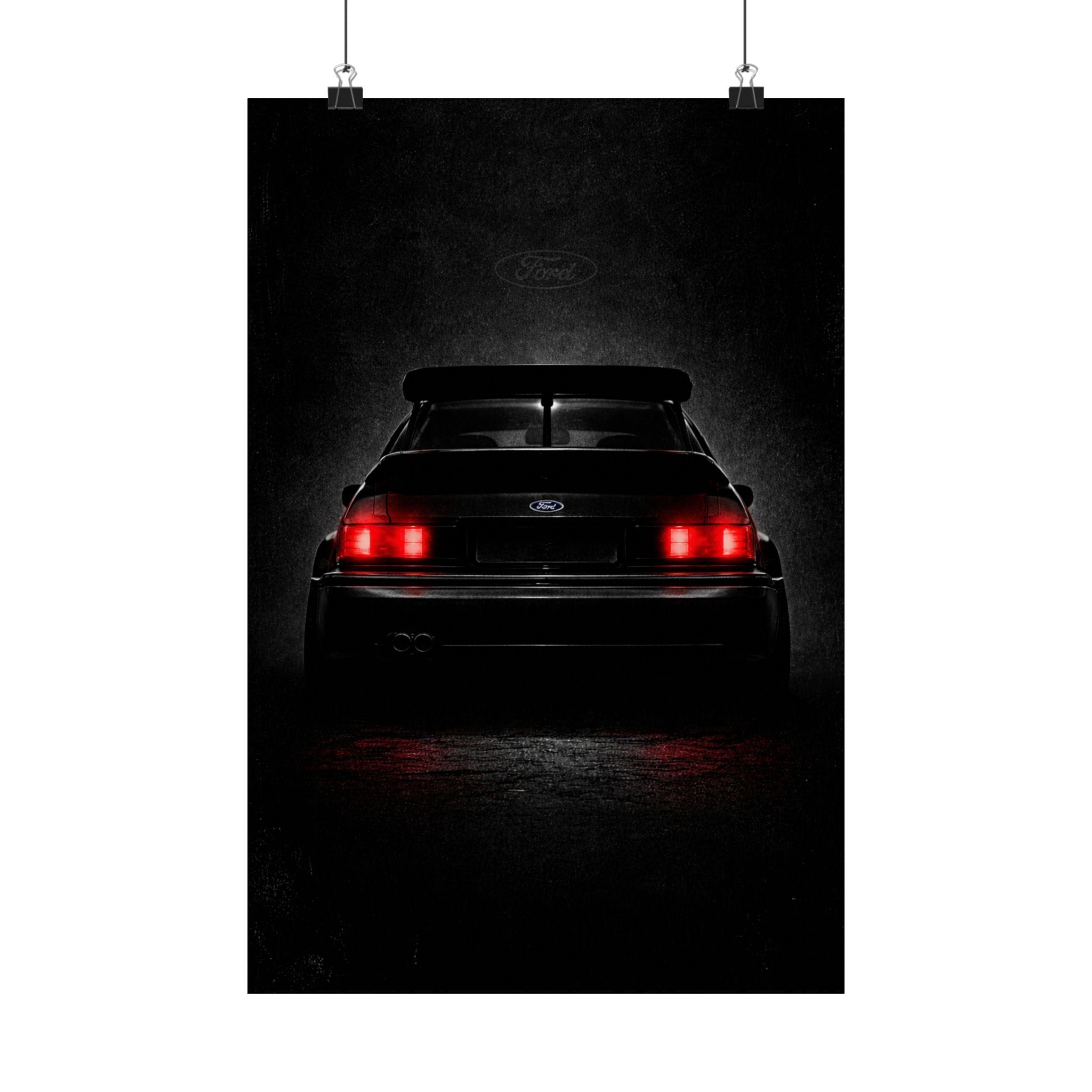 Brutalist Ford Escort Cosworth Matte Vertical Poster