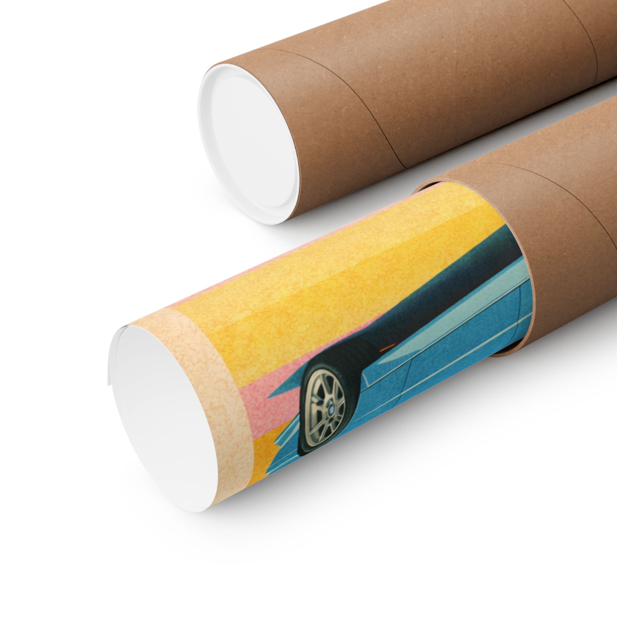 BMW E30 M3 Vintage Style Matte Vertical Poster — Retro Racing Wall Art