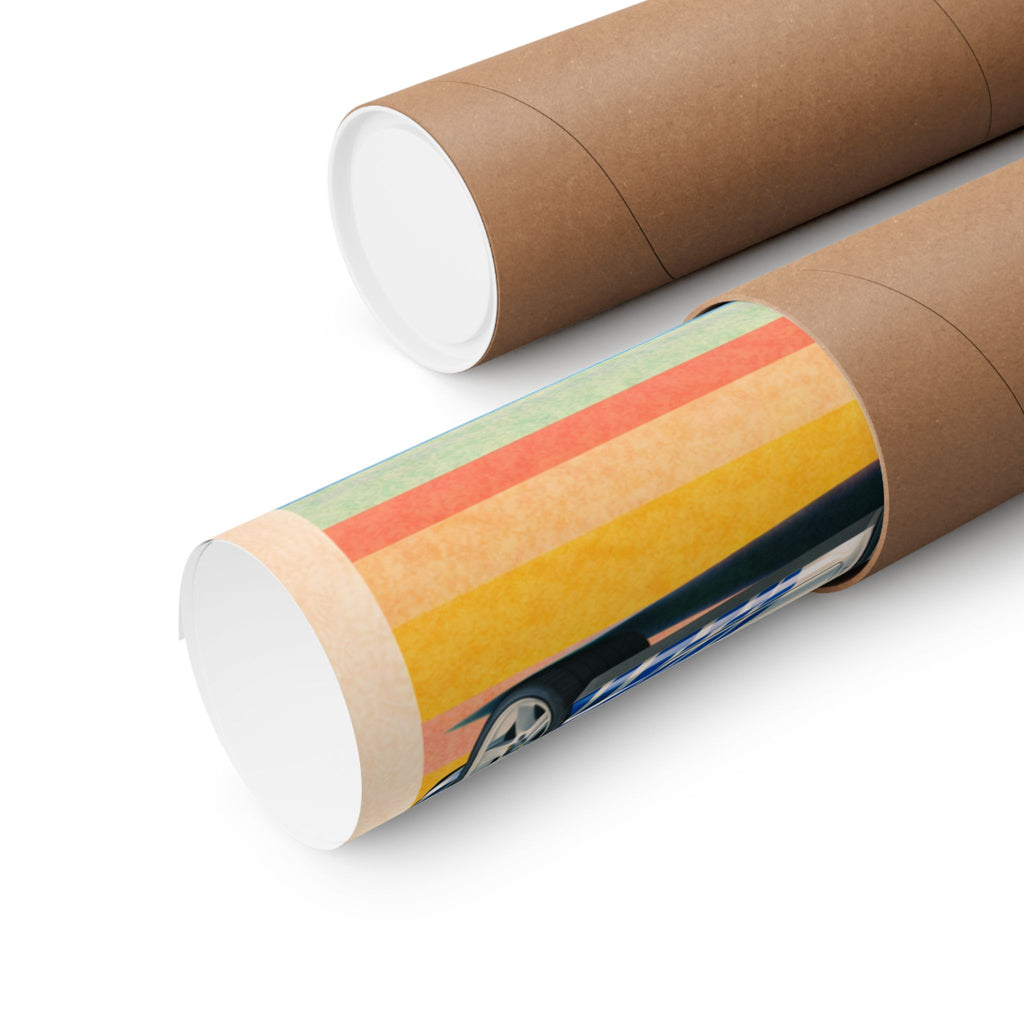 Nissan Skyline R34 GTR Vintage Style Matte Vertical Poster