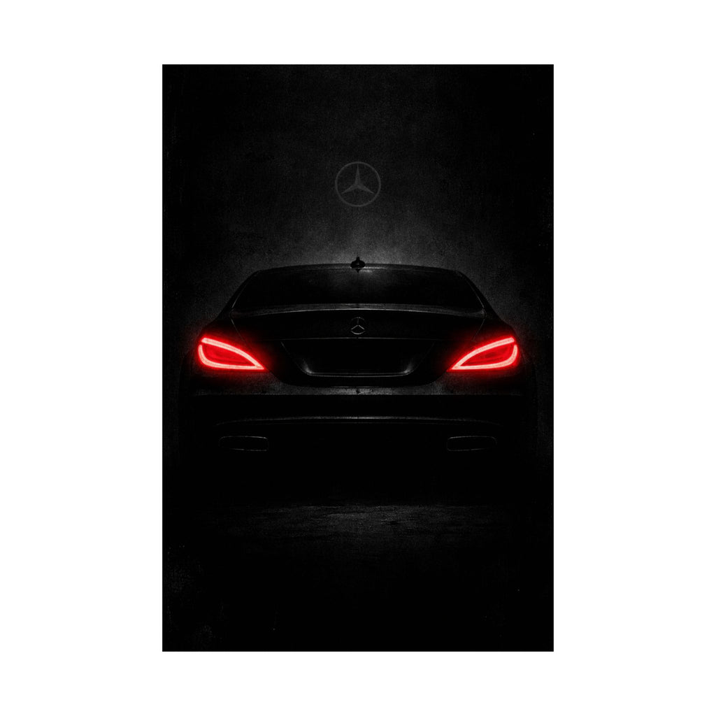 Mercedes CLS 63 AMG Brutalist Poster — Matte Vertical Car Art