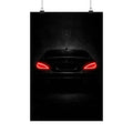 Mercedes CLS 63 AMG Brutalist Poster — Matte Vertical Car Art
