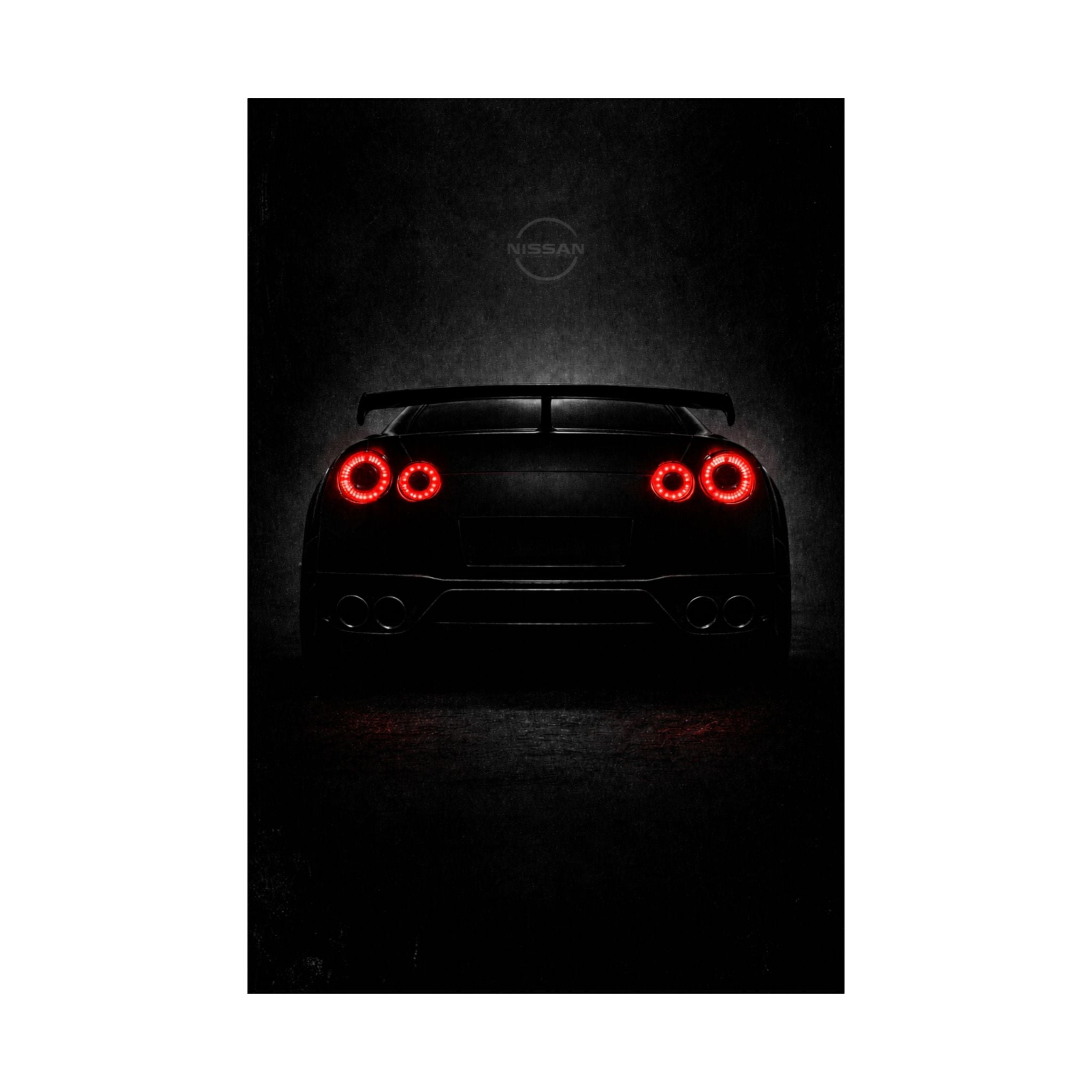Nissan R35 GT-R Matte Vertical Poster — Brutalis Design