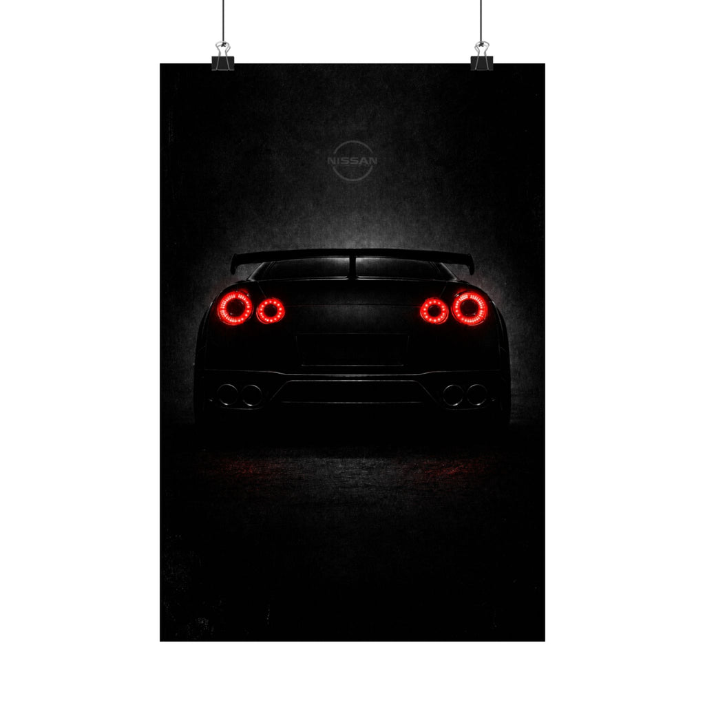 Nissan R35 GT-R Matte Vertical Poster — Brutalis Design
