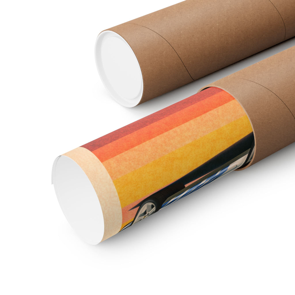 Nissan Skyline R34 GTR Vintage Style Matte Vertical Poster